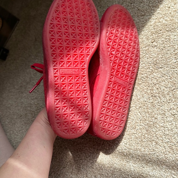 Puma Red Suede Sneakers - Picture 6 of 8